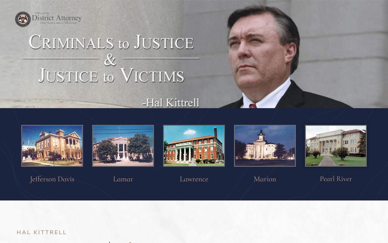 Pearl River County criminal prosecution by the Fifteenth Circuit District Attorney